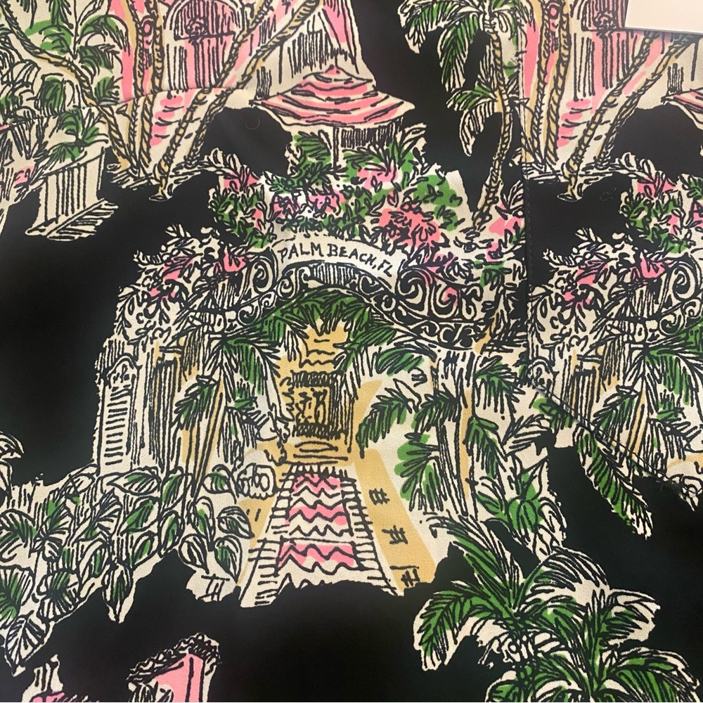 Lilly Pulitzer Simona Dress in Palm Beach Onyx Anniversary Toile - Picture 7 of 9